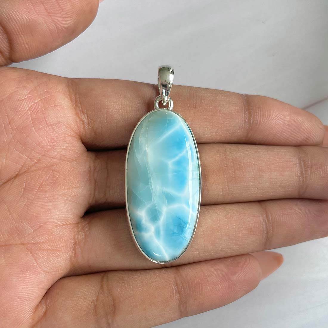 Larimar Pendant-(LAR-P-807.)