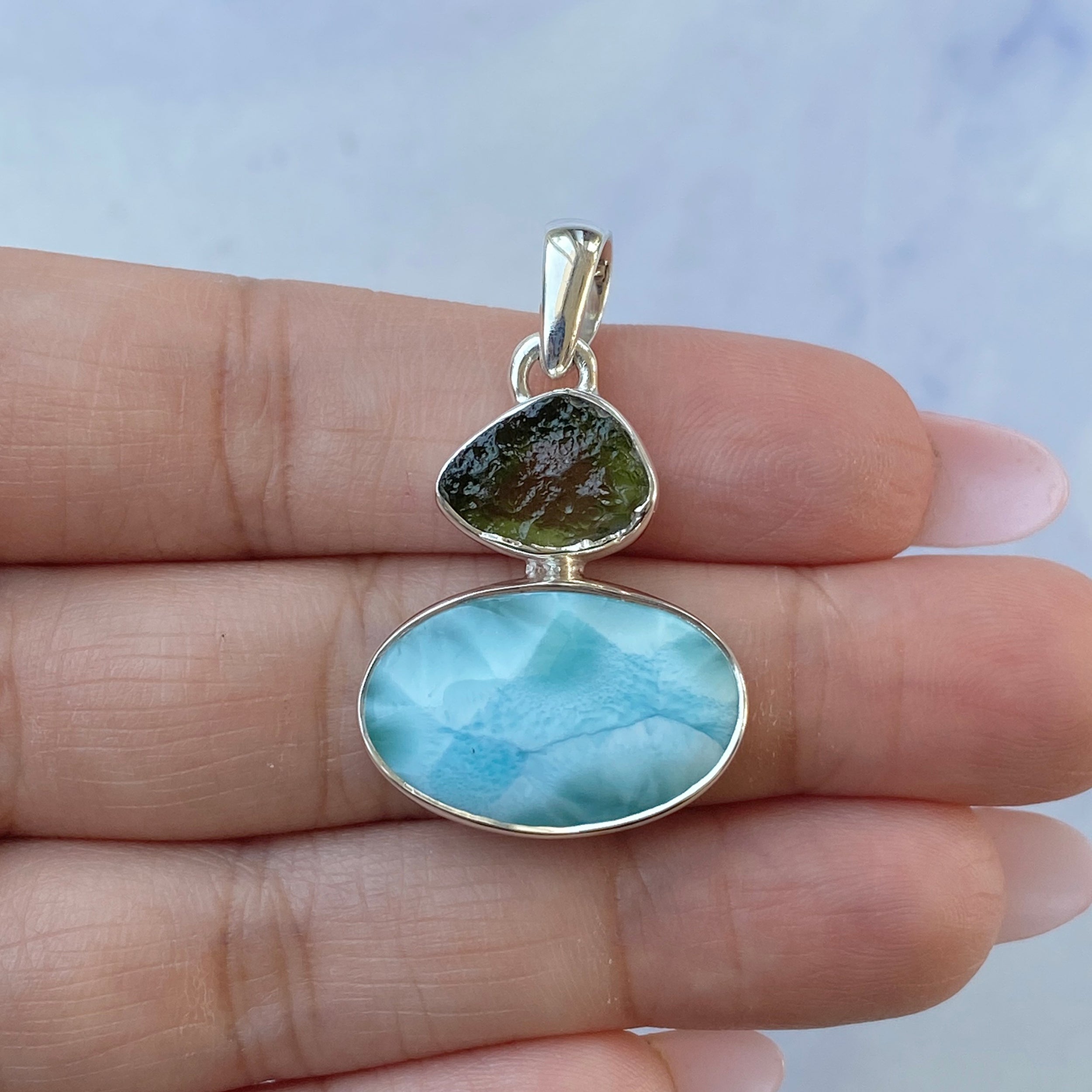 Larimar Pendant-(LAR-P-81.)