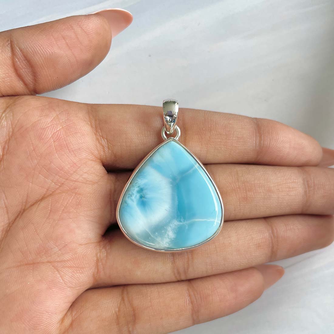 Larimar Pendant-(LAR-P-812.)