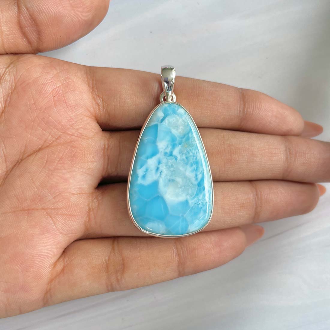 Larimar Pendant-(LAR-P-813.)
