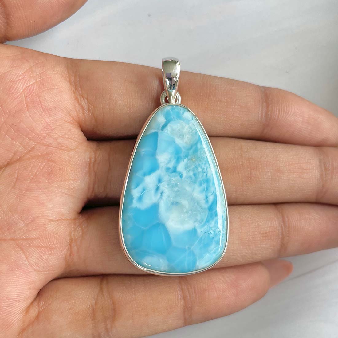 Larimar Pendant-(LAR-P-813.)