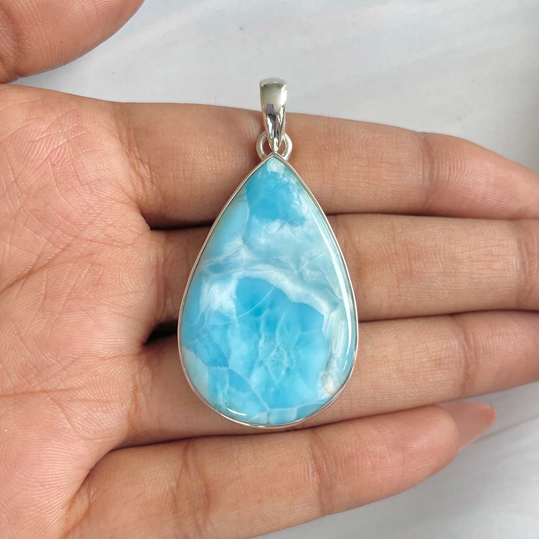 Larimar Pendant-(LAR-P-814.)