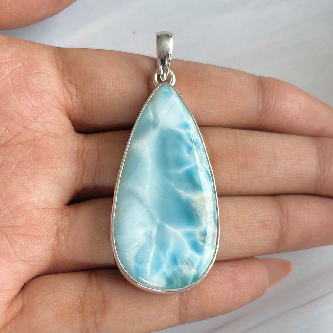 Larimar Pendant-(LAR-P-816.)