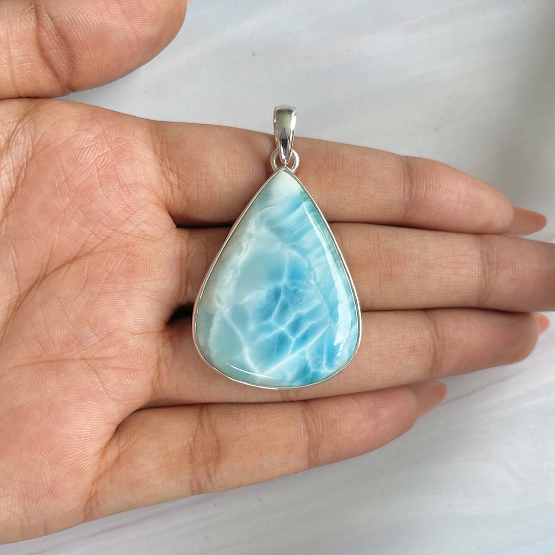 Larimar Pendant-(LAR-P-817.)
