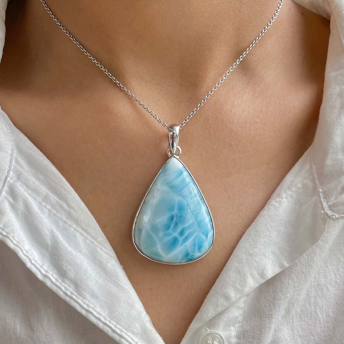Larimar Pendant-(LAR-P-817.)