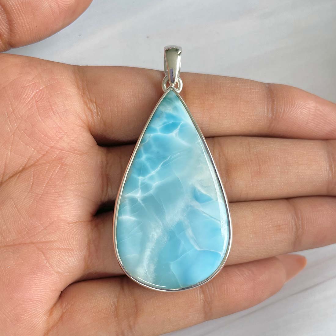 Larimar Pendant-(LAR-P-819.)