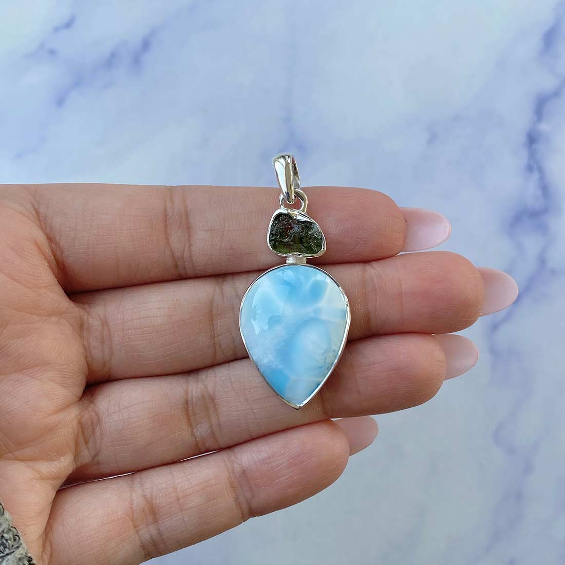 Larimar Pendant-(LAR-P-82.)