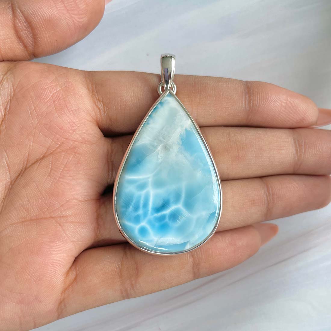 Larimar Pendant-(LAR-P-820.)