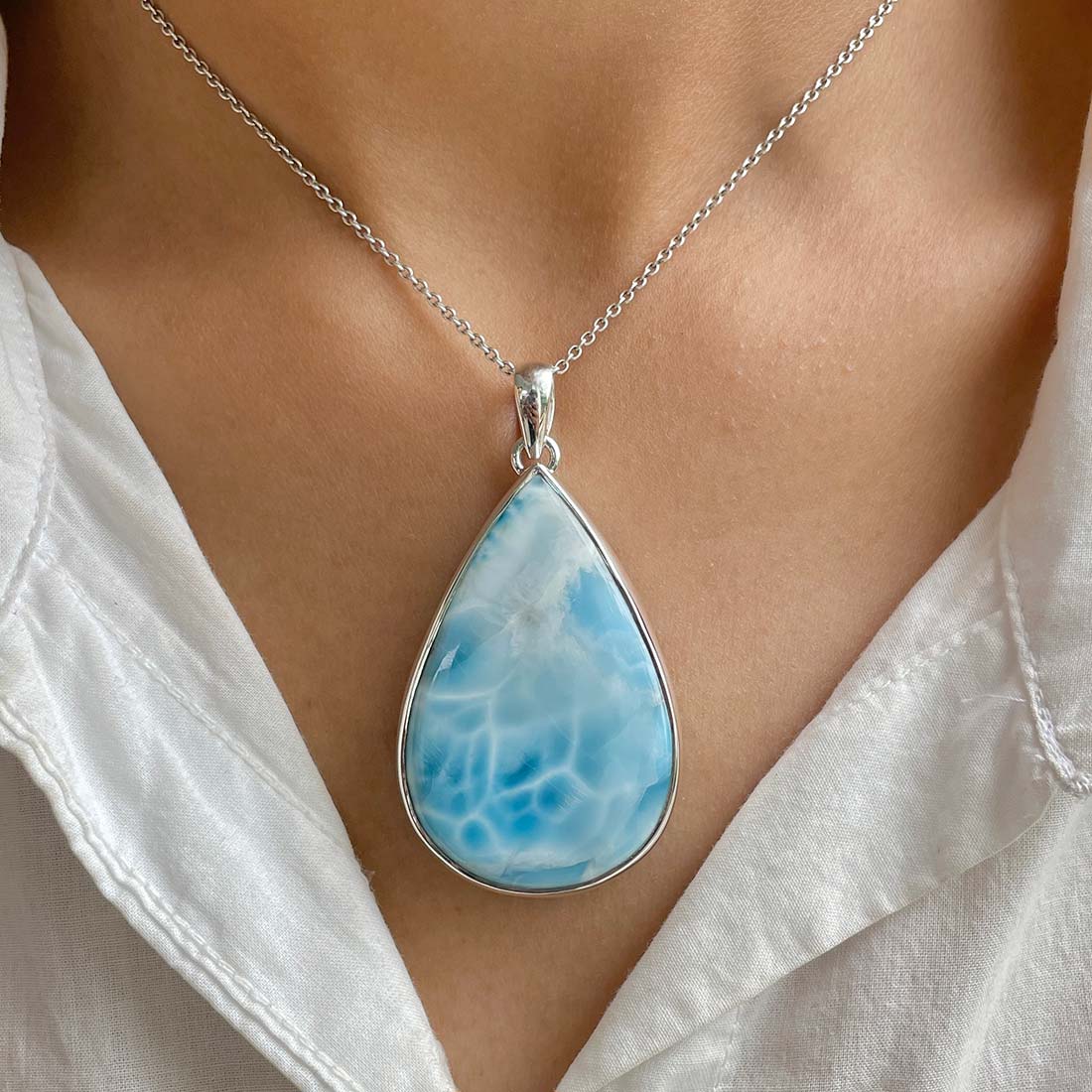 Larimar Pendant-(LAR-P-820.)