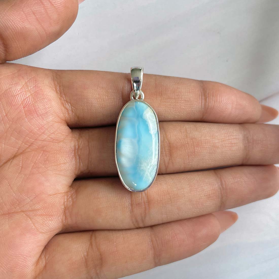 Larimar Pendant-(LAR-P-824.)