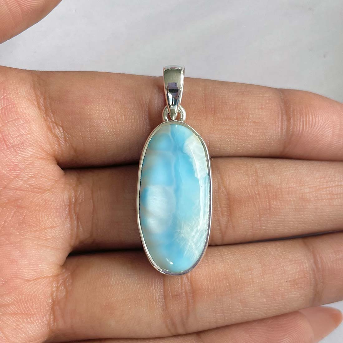 Larimar Pendant-(LAR-P-824.)