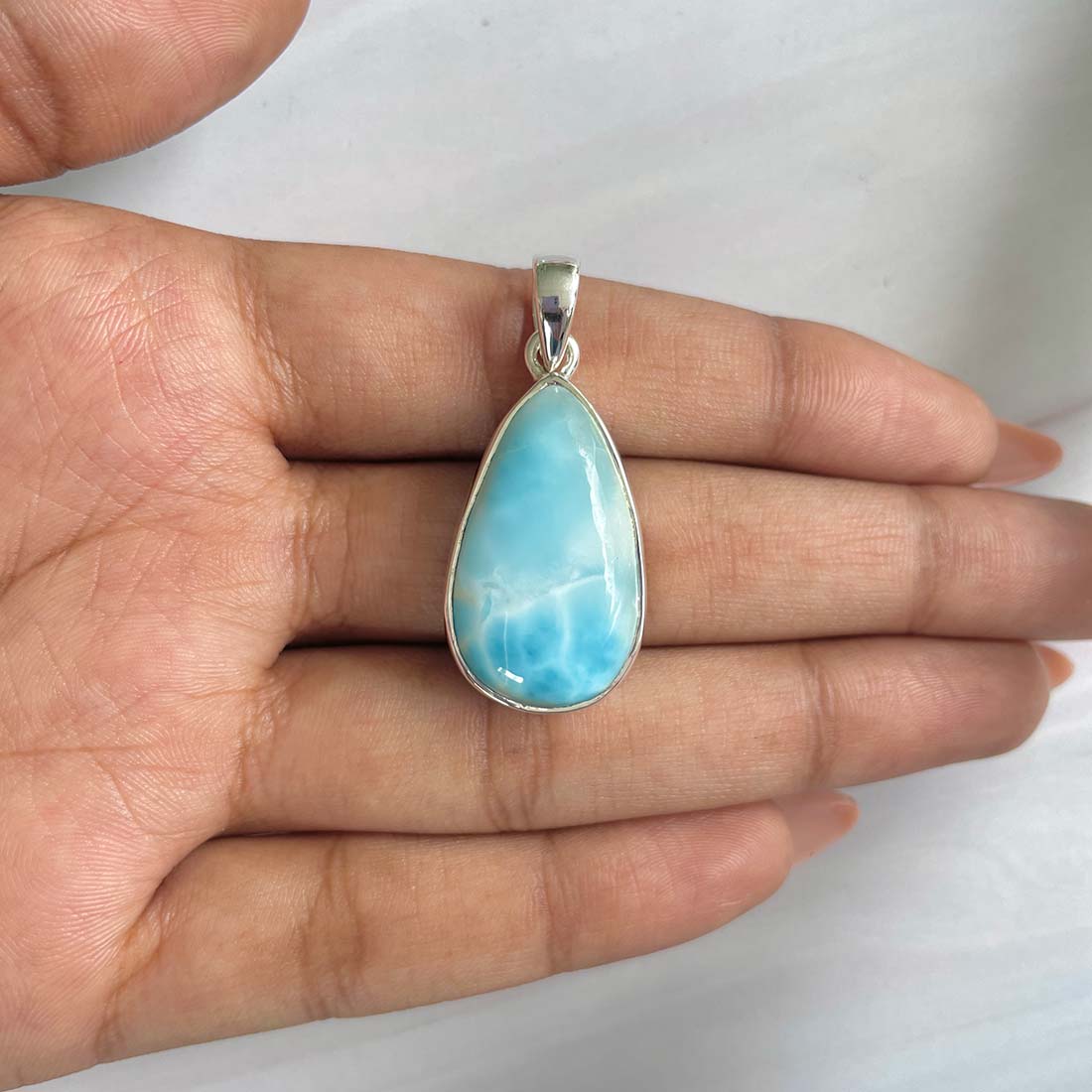 Larimar Pendant-(LAR-P-826.)