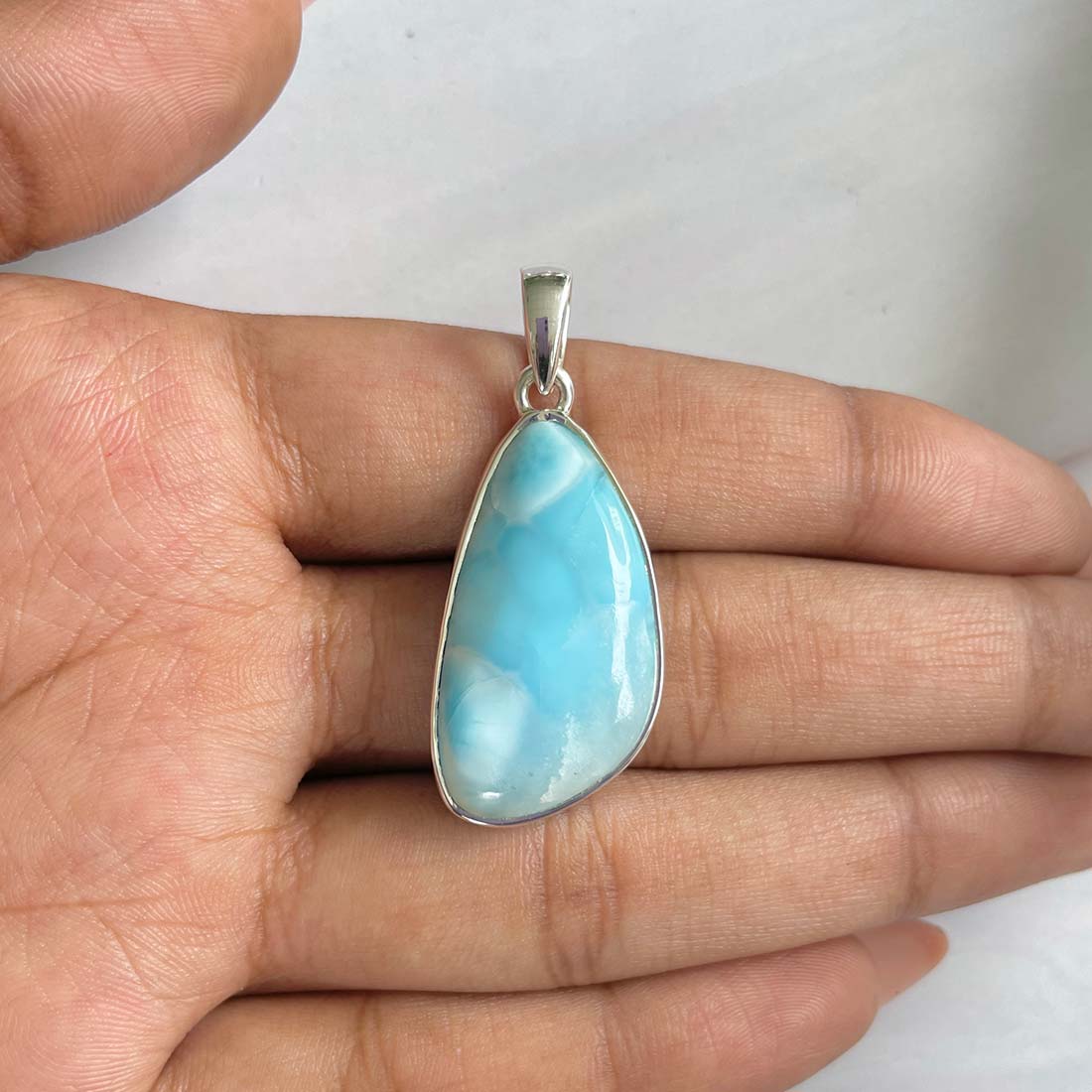Larimar Pendant-(LAR-P-827.)