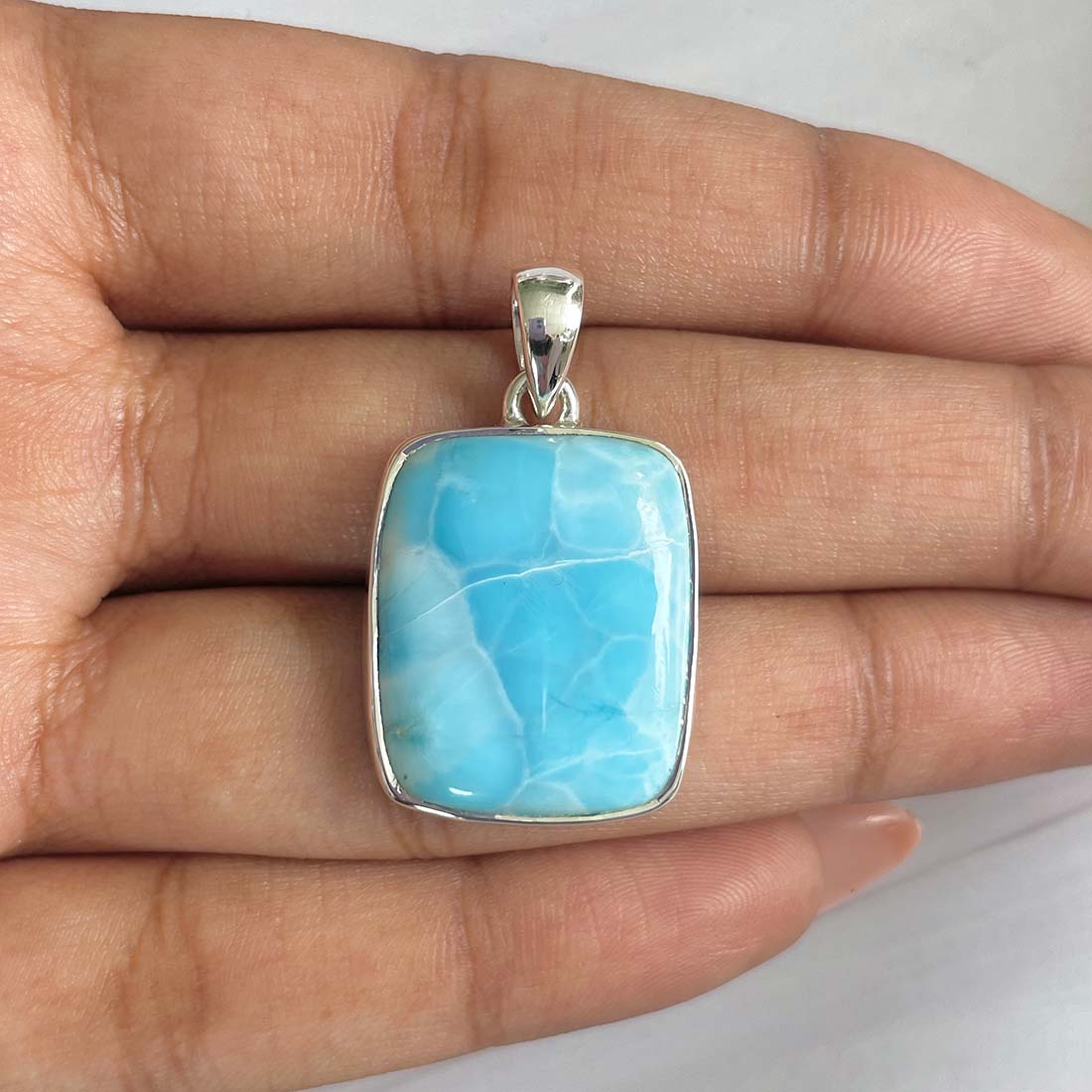 Larimar Pendant-(LAR-P-828.)