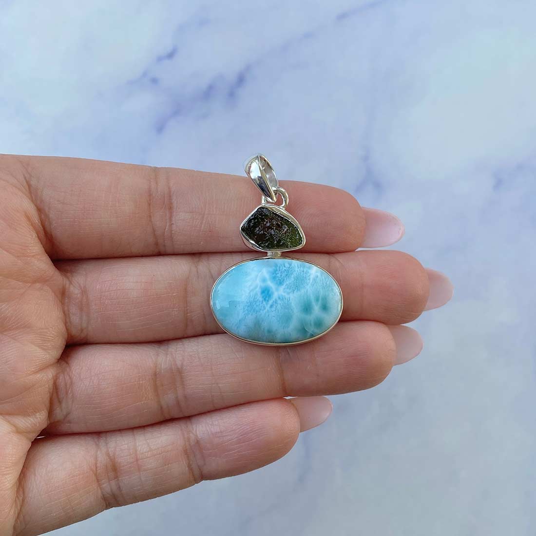 Larimar Pendant-(LAR-P-83.)