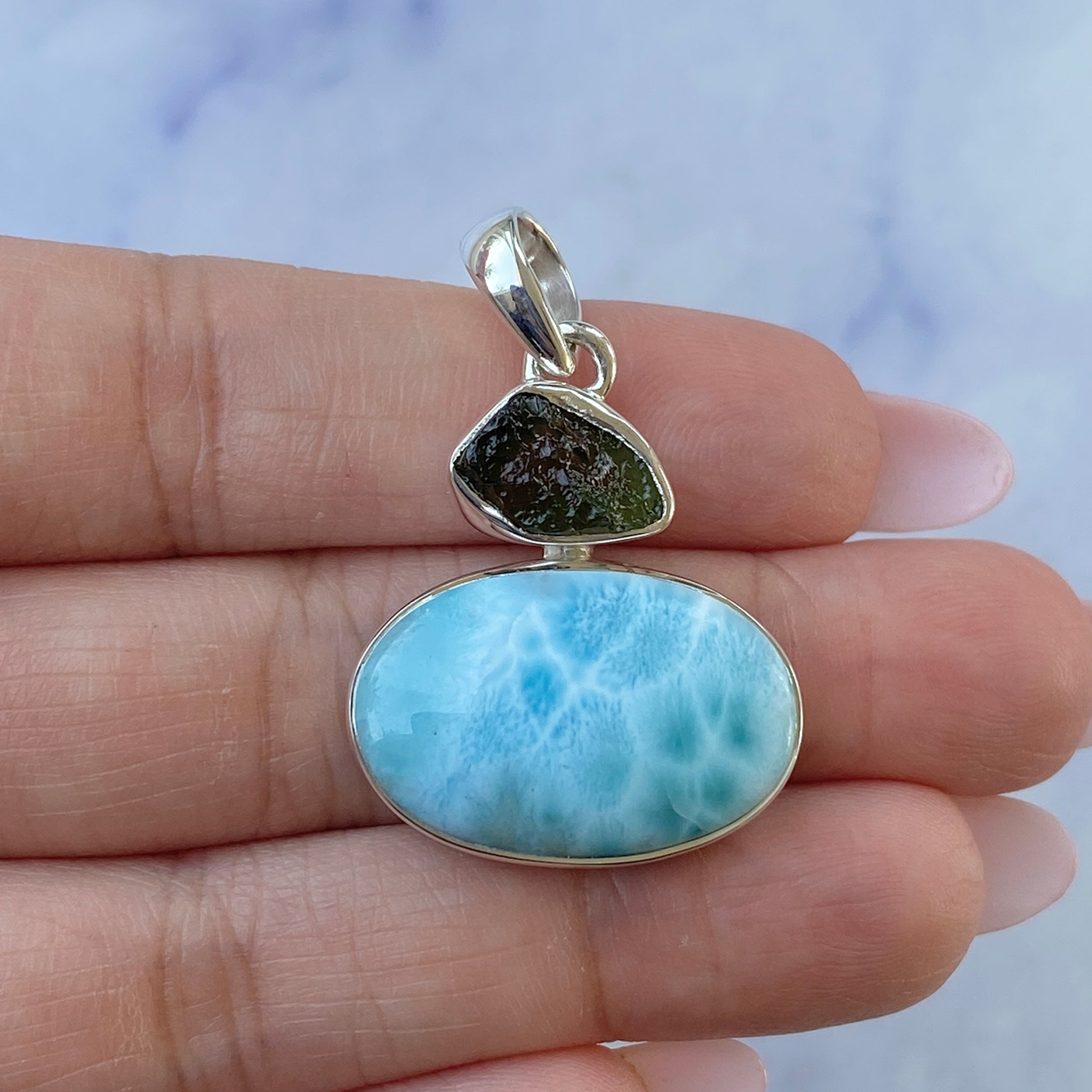 Larimar Pendant-(LAR-P-83.)