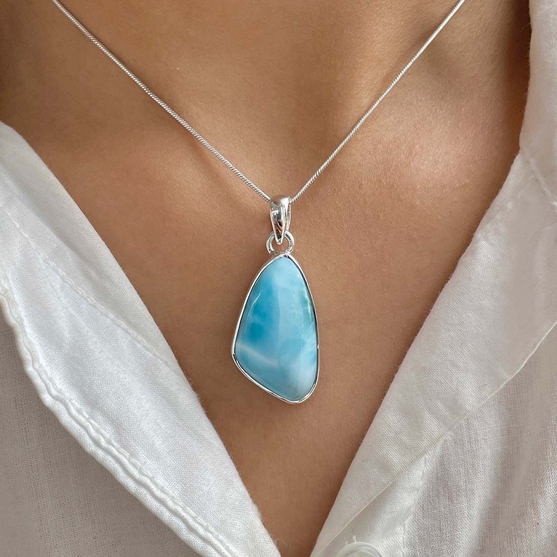 Larimar Pendant-(LAR-P-831.)