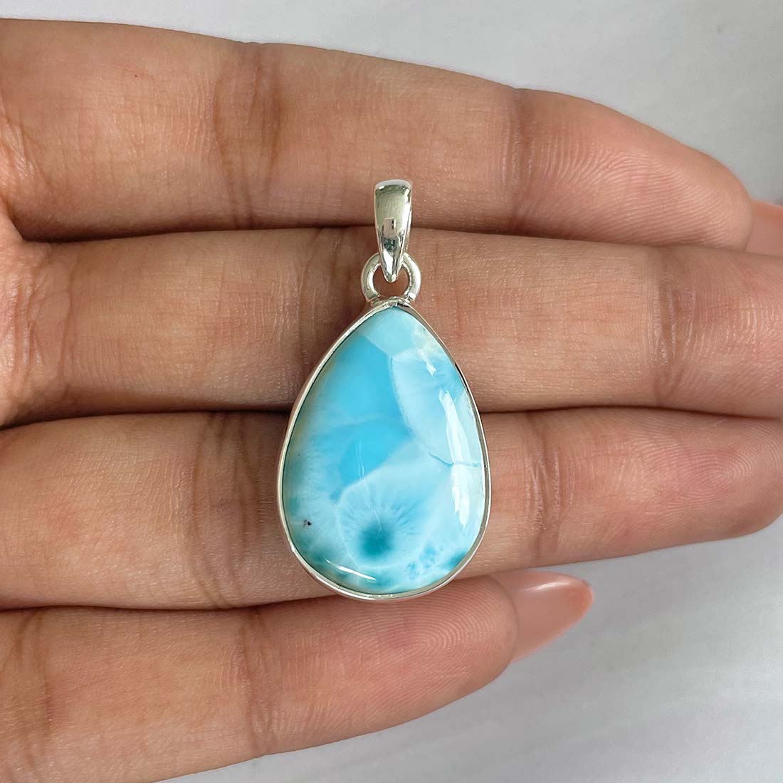 Larimar Pendant-(LAR-P-839.)