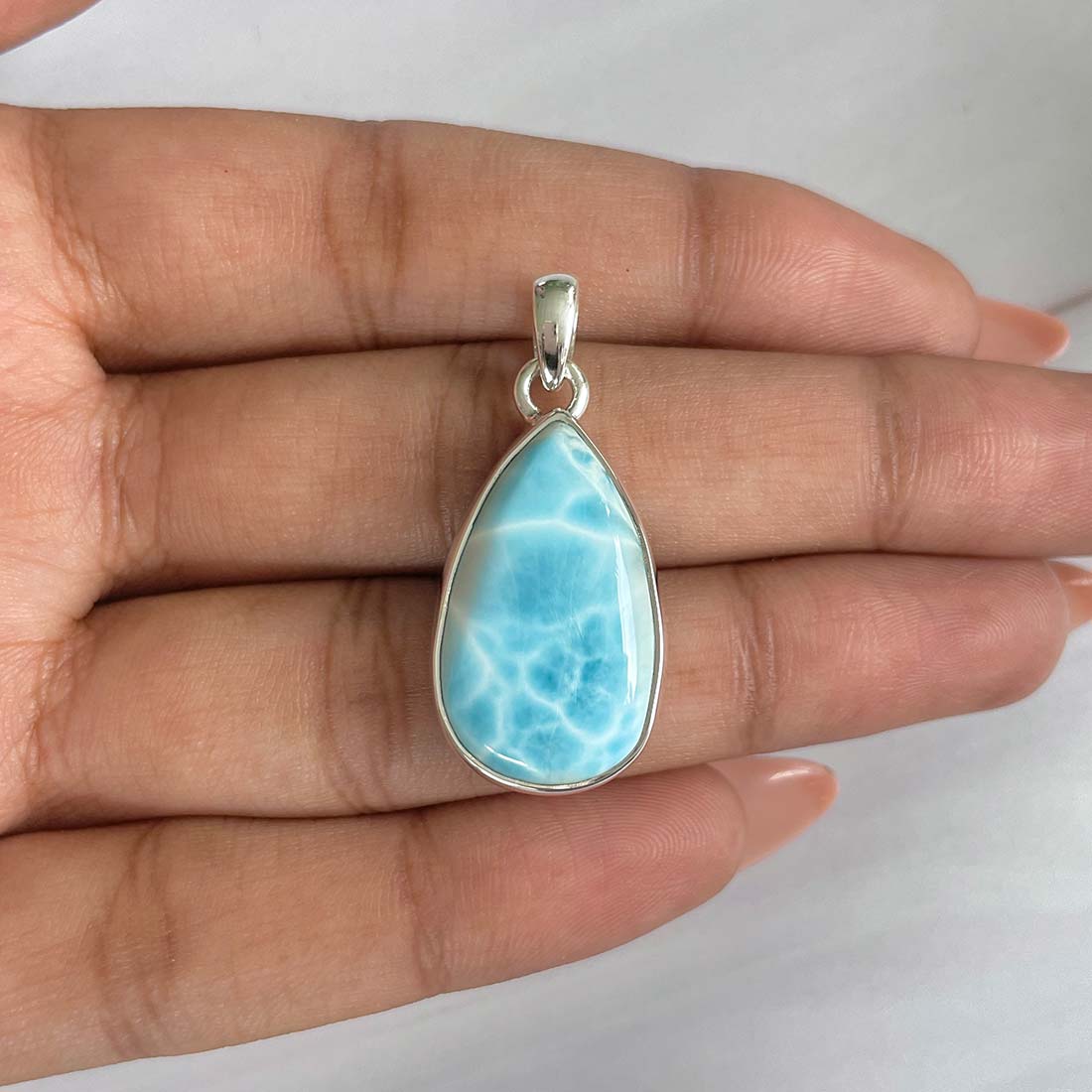 Larimar Pendant-(LAR-P-843.)
