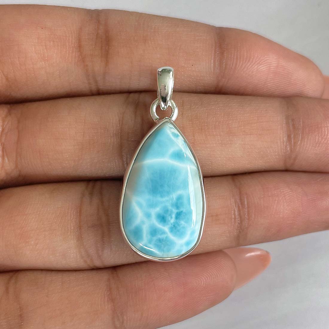 Larimar Pendant-(LAR-P-843.)