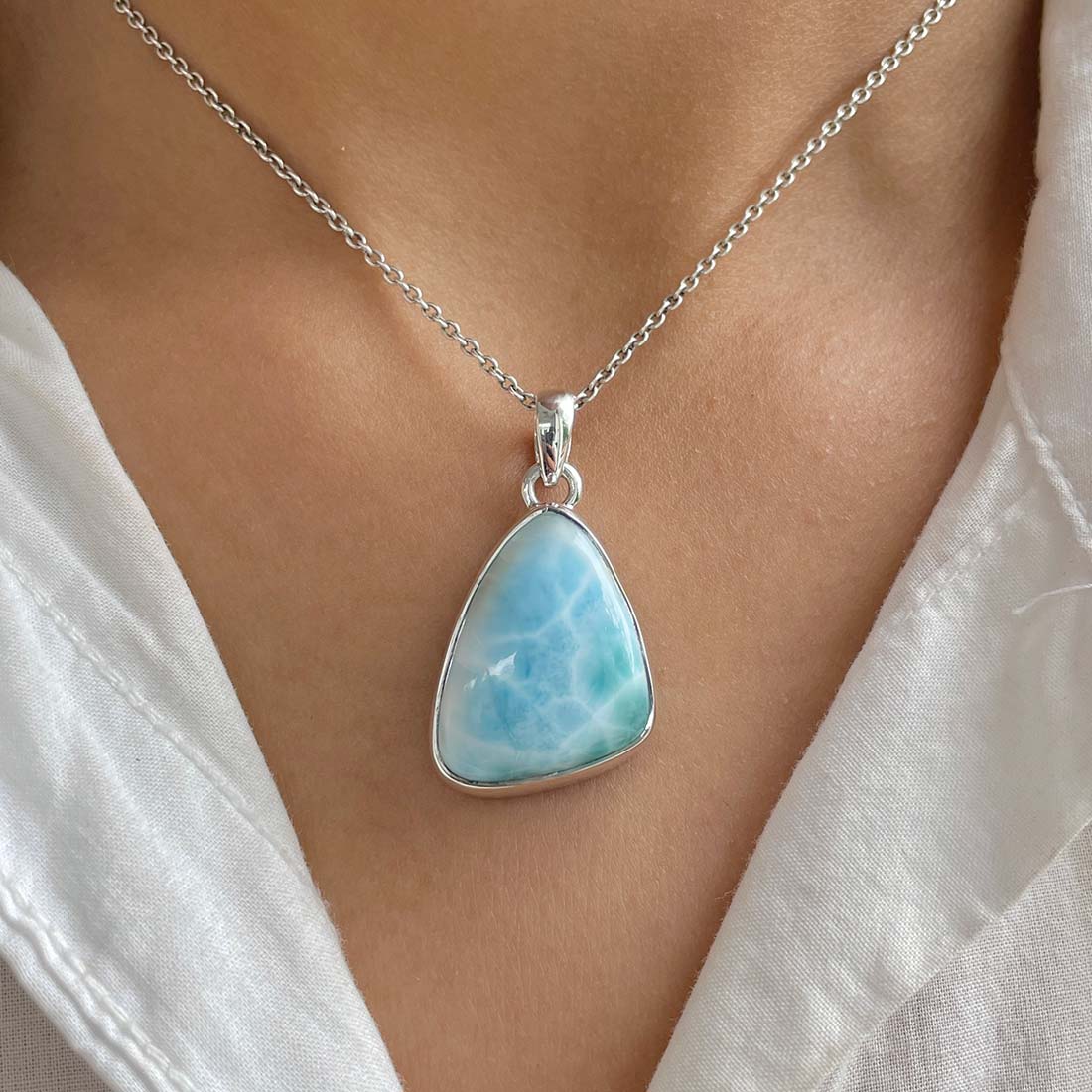 Larimar Pendant-(LAR-P-846.)