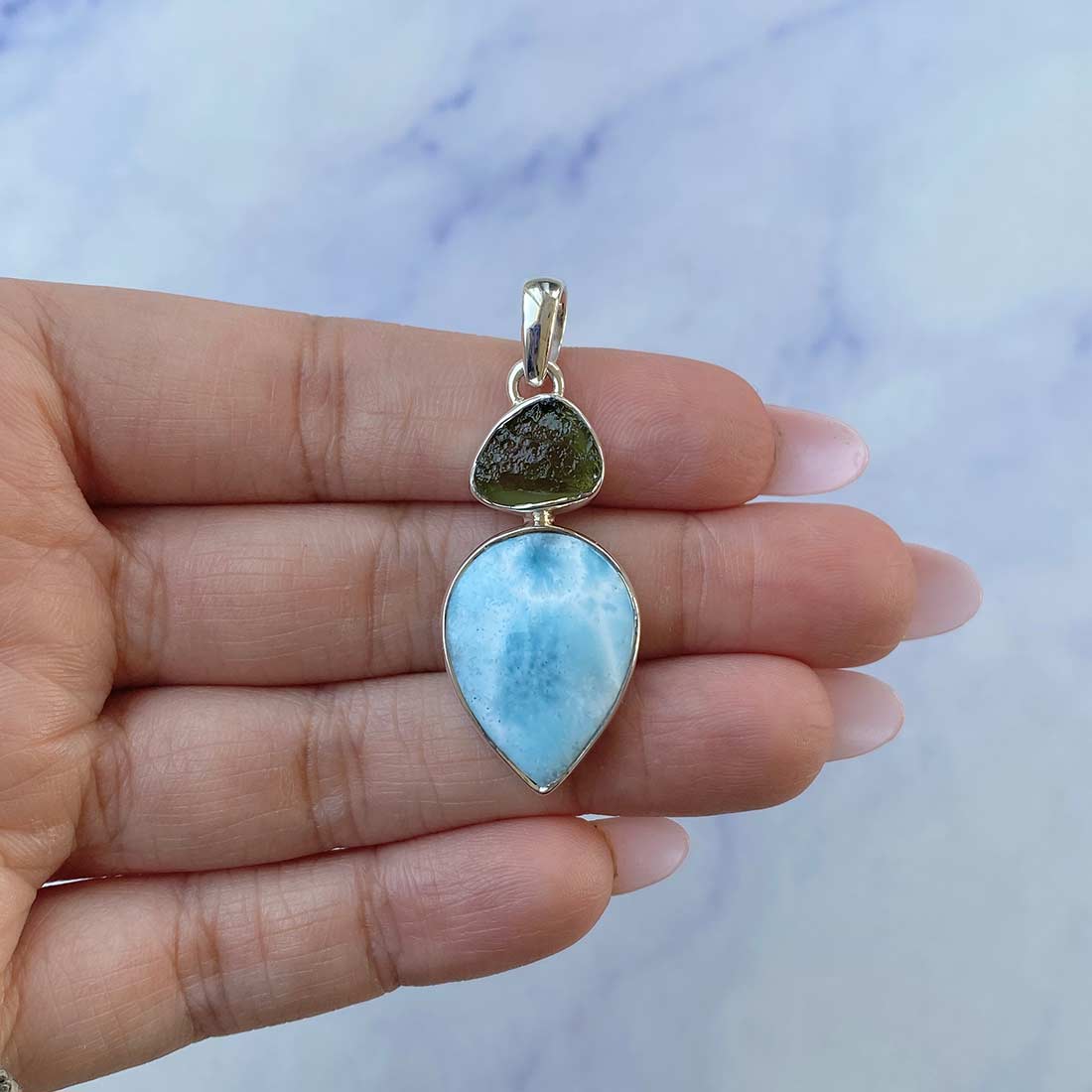 Larimar Pendant-(LAR-P-85.)