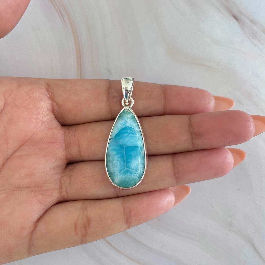 Larimar Pendant-(LAR-P-854.)