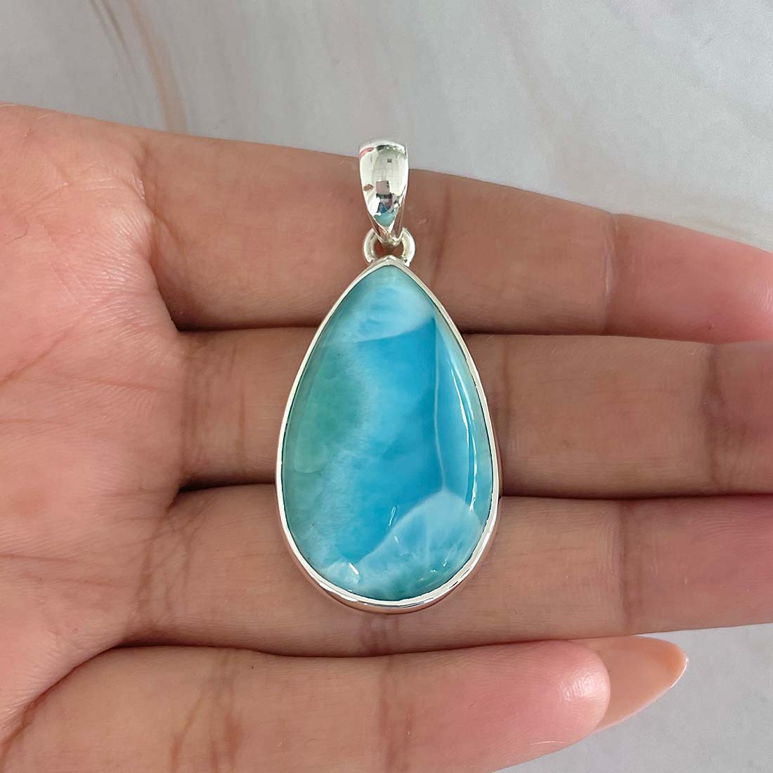 Larimar Pendant-(LAR-P-856.)