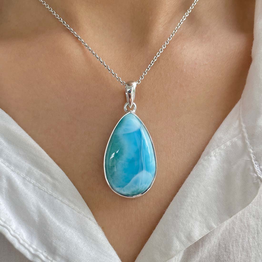 Larimar Pendant-(LAR-P-856.)