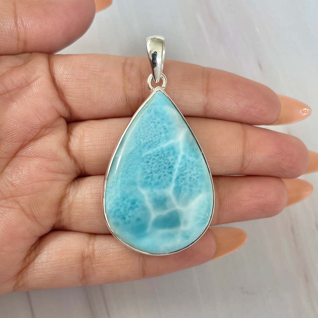 Larimar Pendant-(LAR-P-859.)