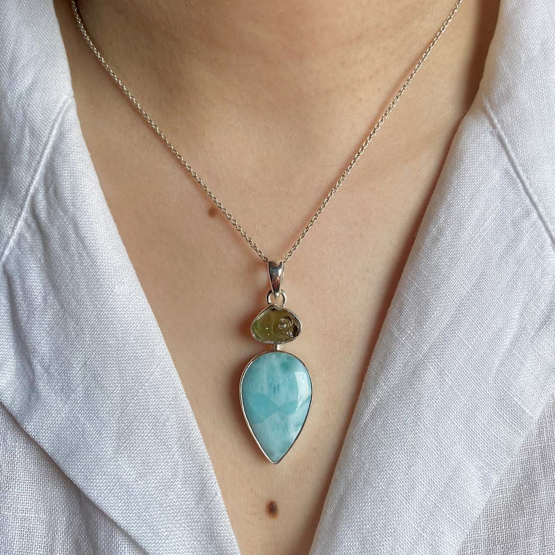 Larimar Pendant-(LAR-P-86.)