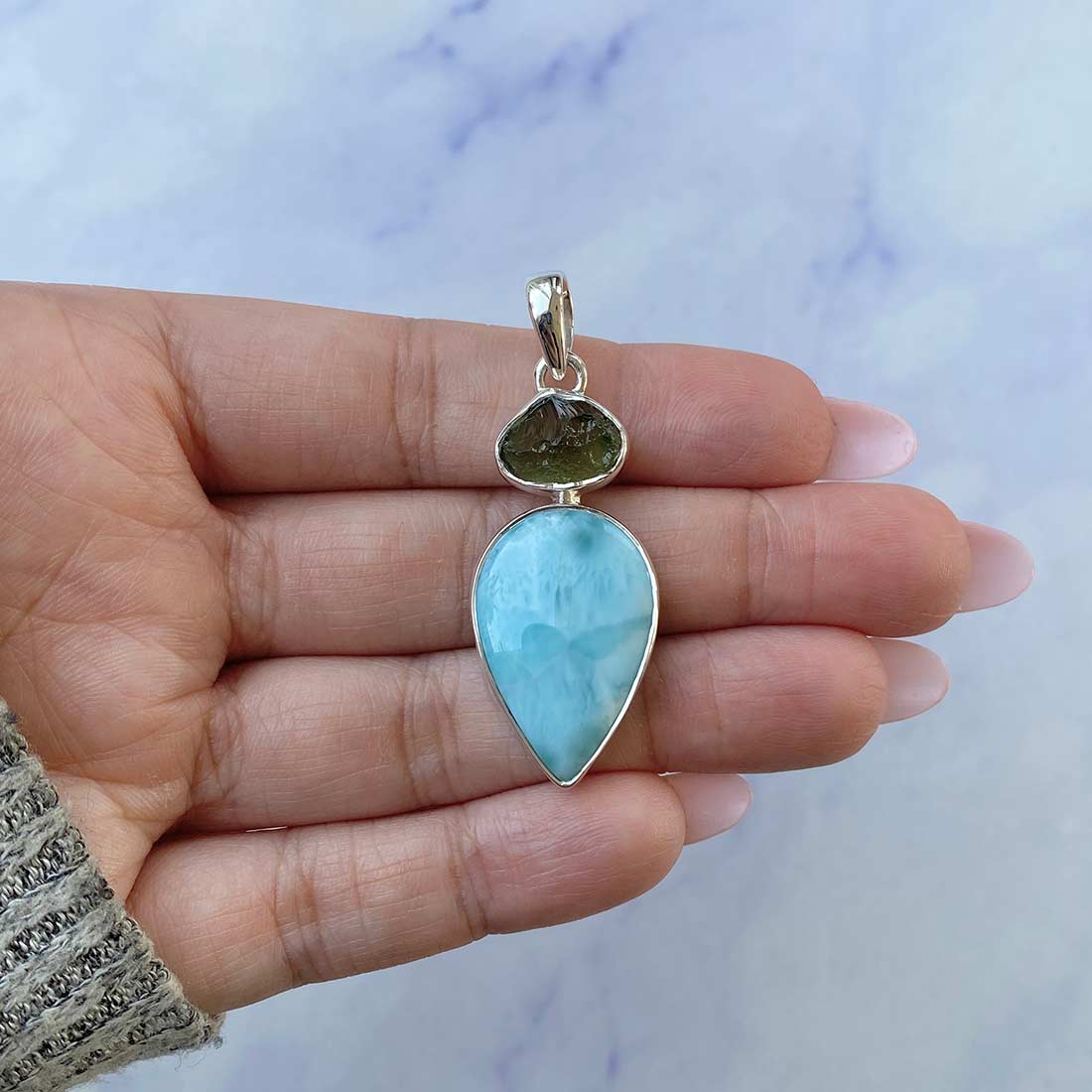 Larimar Pendant-(LAR-P-86.)