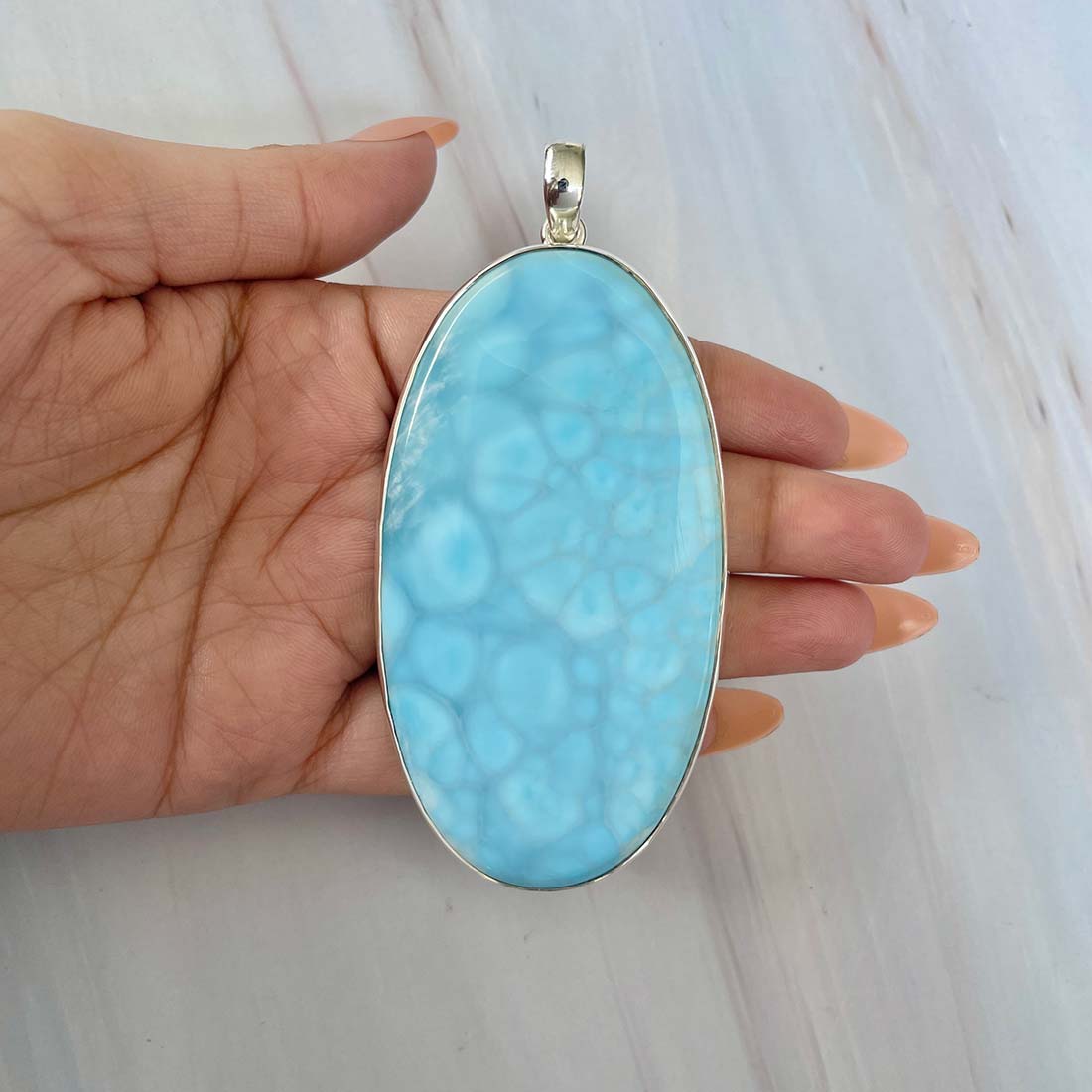 Larimar Pendant-(LAR-P-861.)