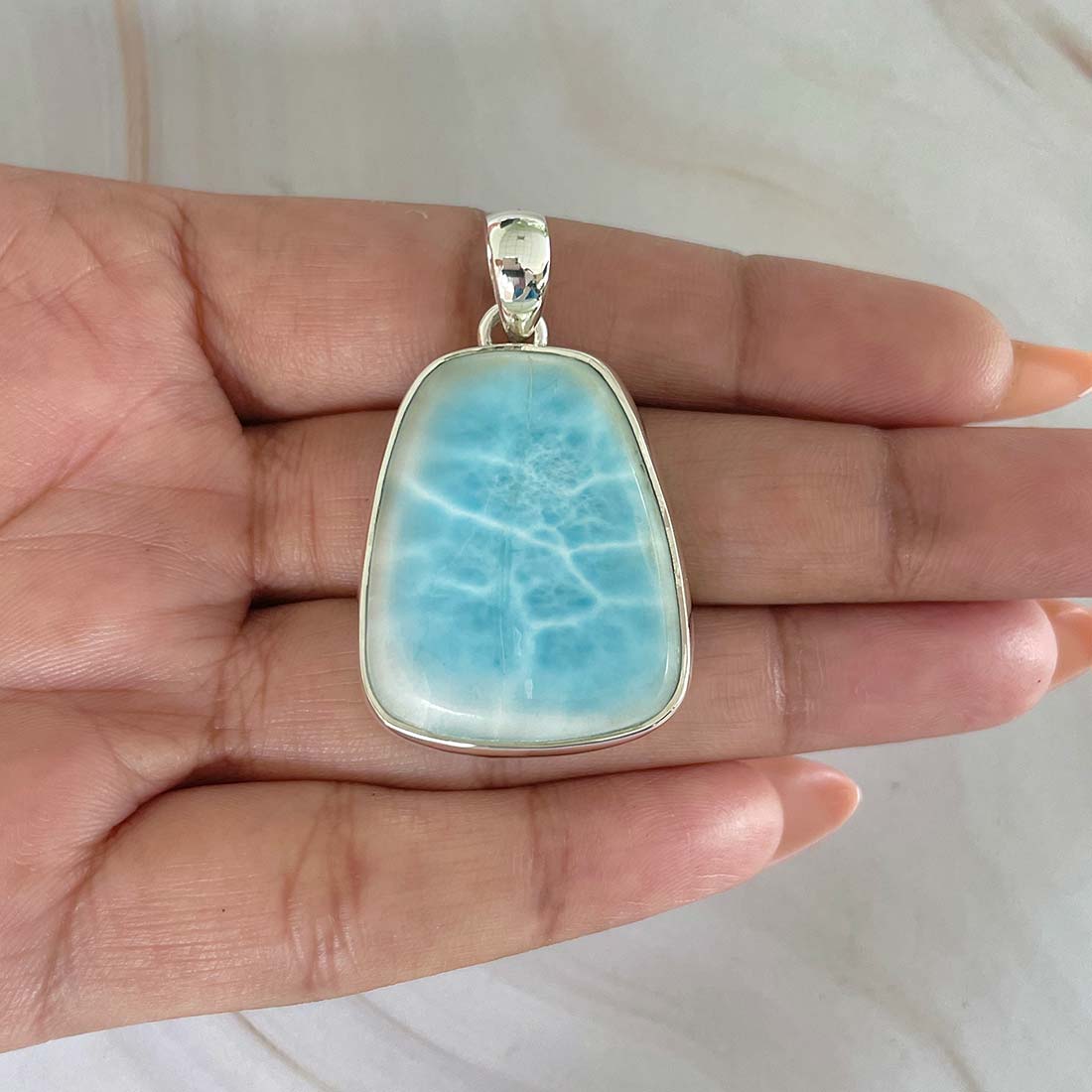 Larimar Pendant-(LAR-P-866.)