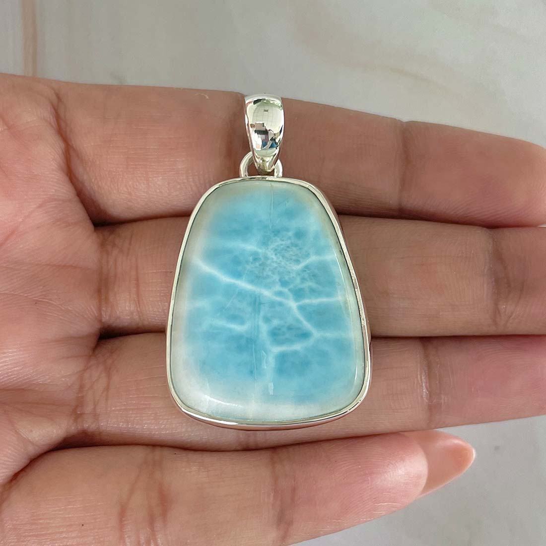 Larimar Pendant-(LAR-P-866.)