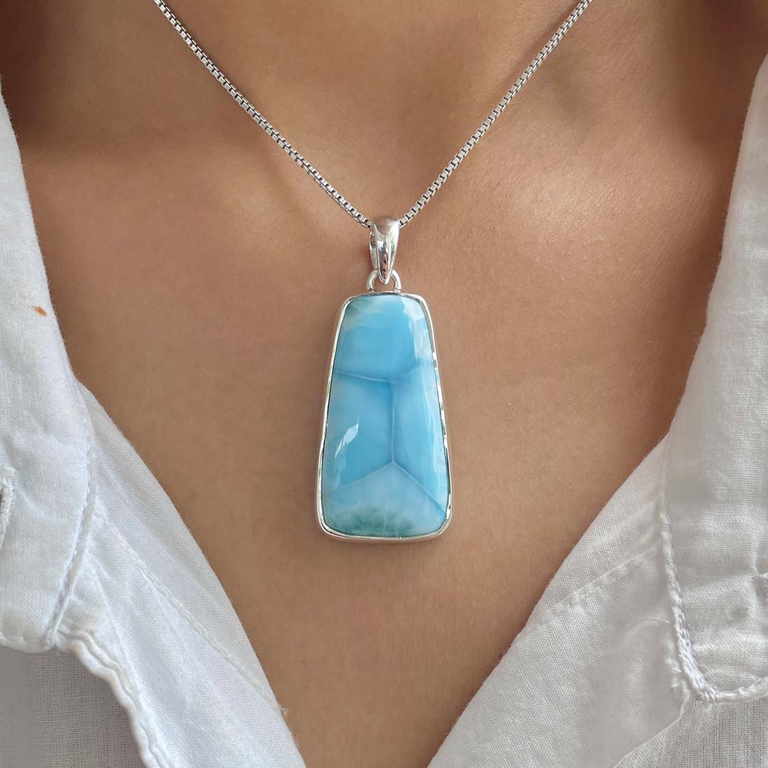 Larimar Pendant-(LAR-P-867.)