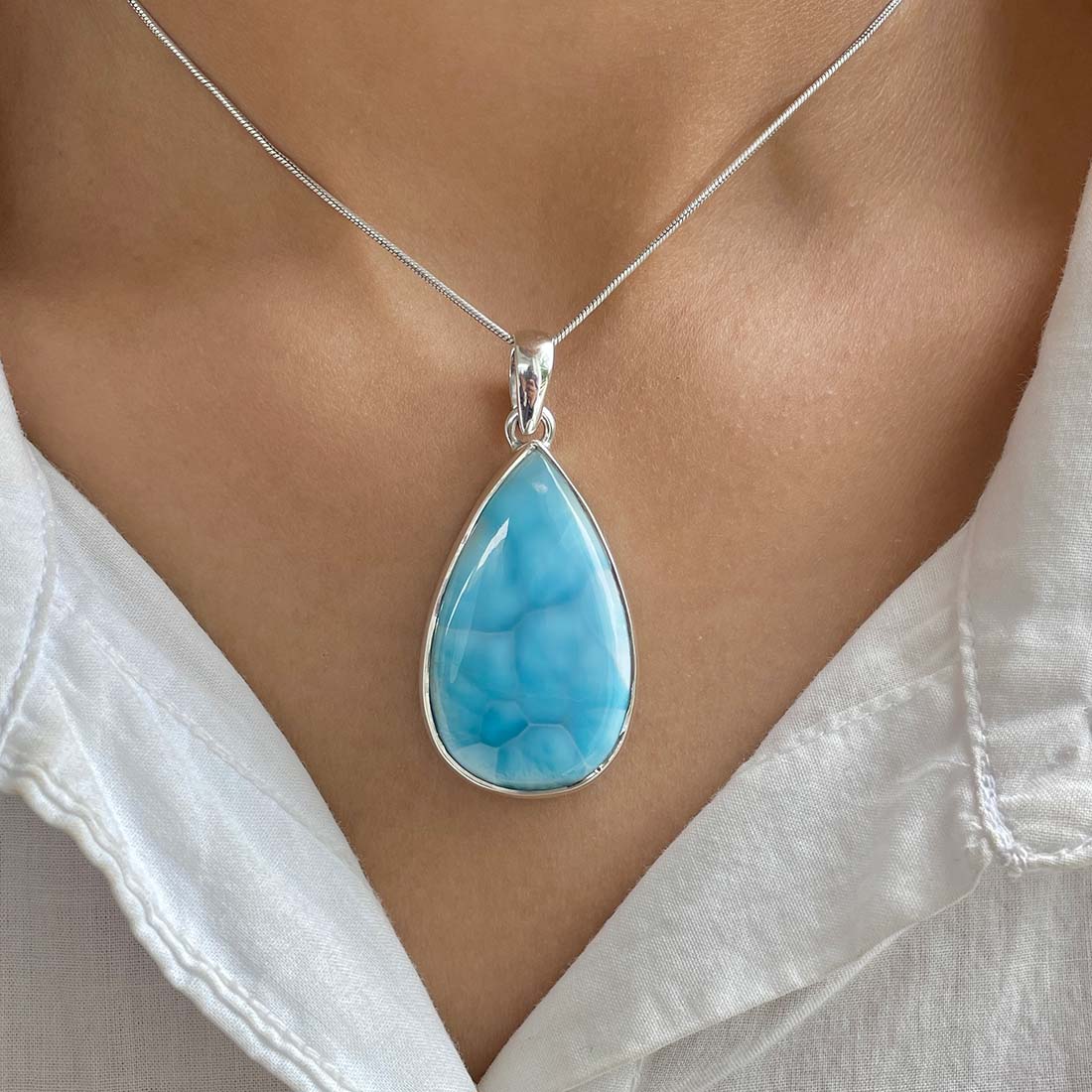 Larimar Pendant-(LAR-P-868.)