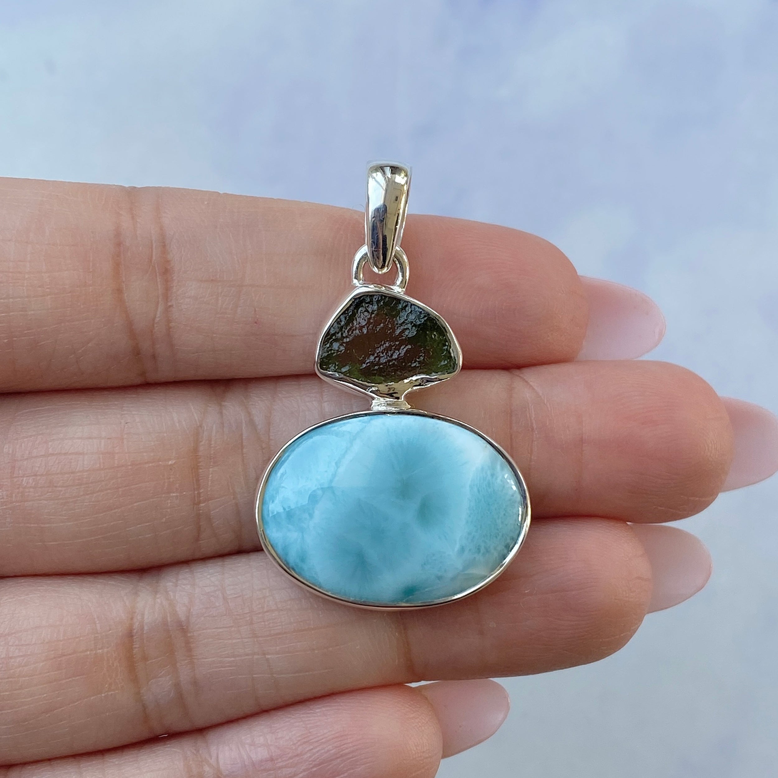 Larimar Pendant-(LAR-P-87.)