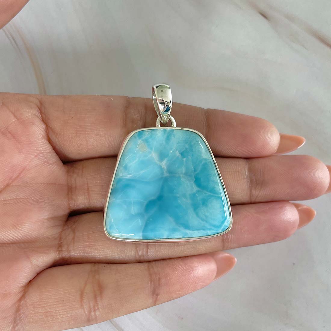 Larimar Pendant-(LAR-P-875.)