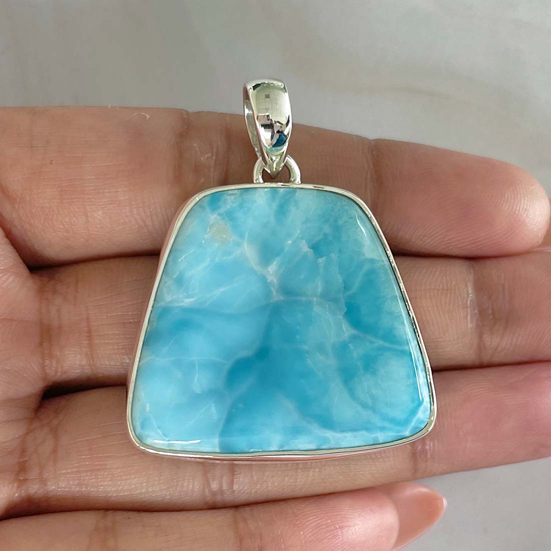 Larimar Pendant-(LAR-P-875.)