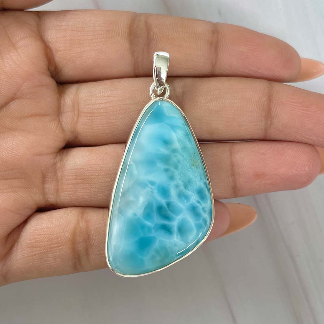 Larimar Pendant-(LAR-P-878.)