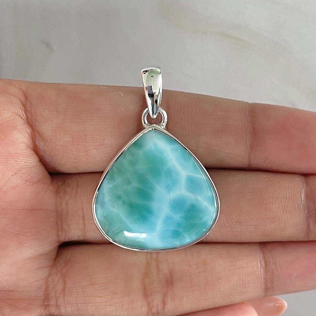 Larimar Pendant-(LAR-P-883.)