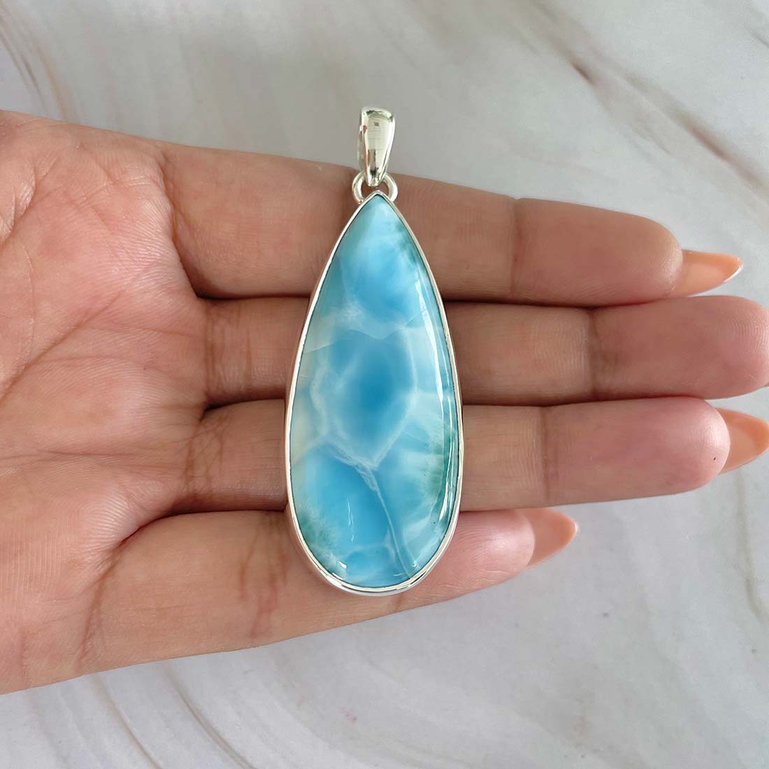 Larimar Pendant-(LAR-P-891.)