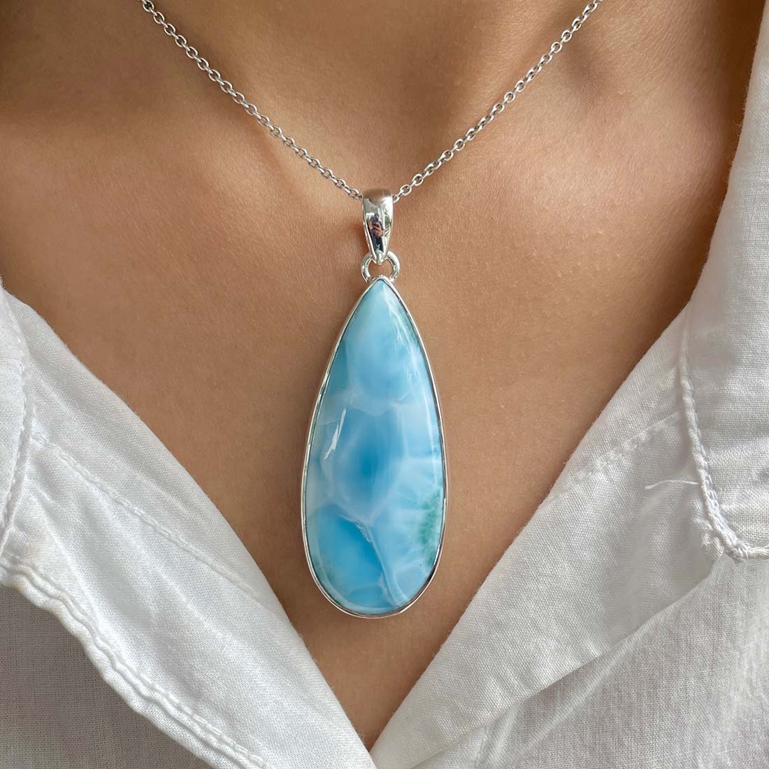 Larimar Pendant-(LAR-P-891.)
