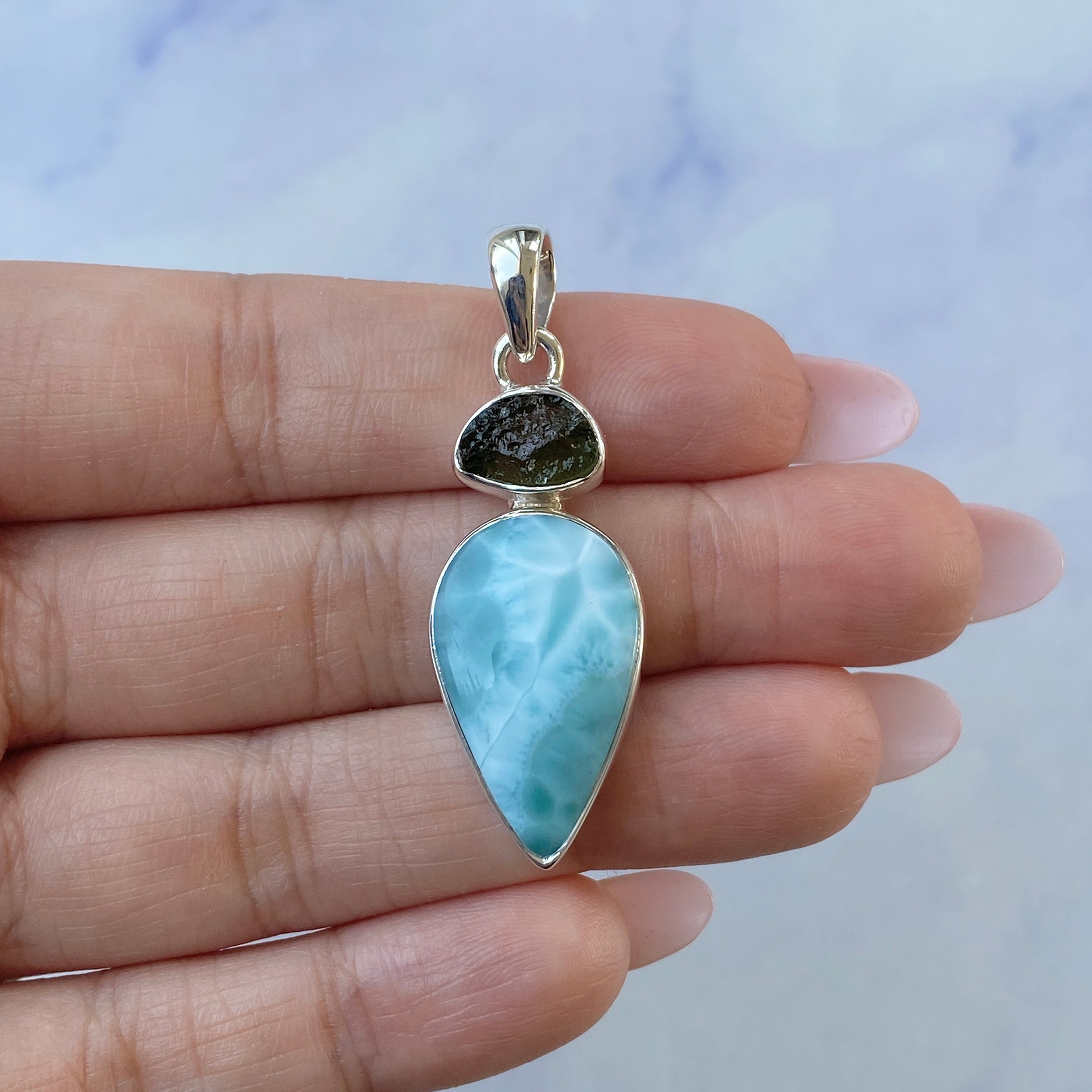 Larimar Pendant-(LAR-P-90.)