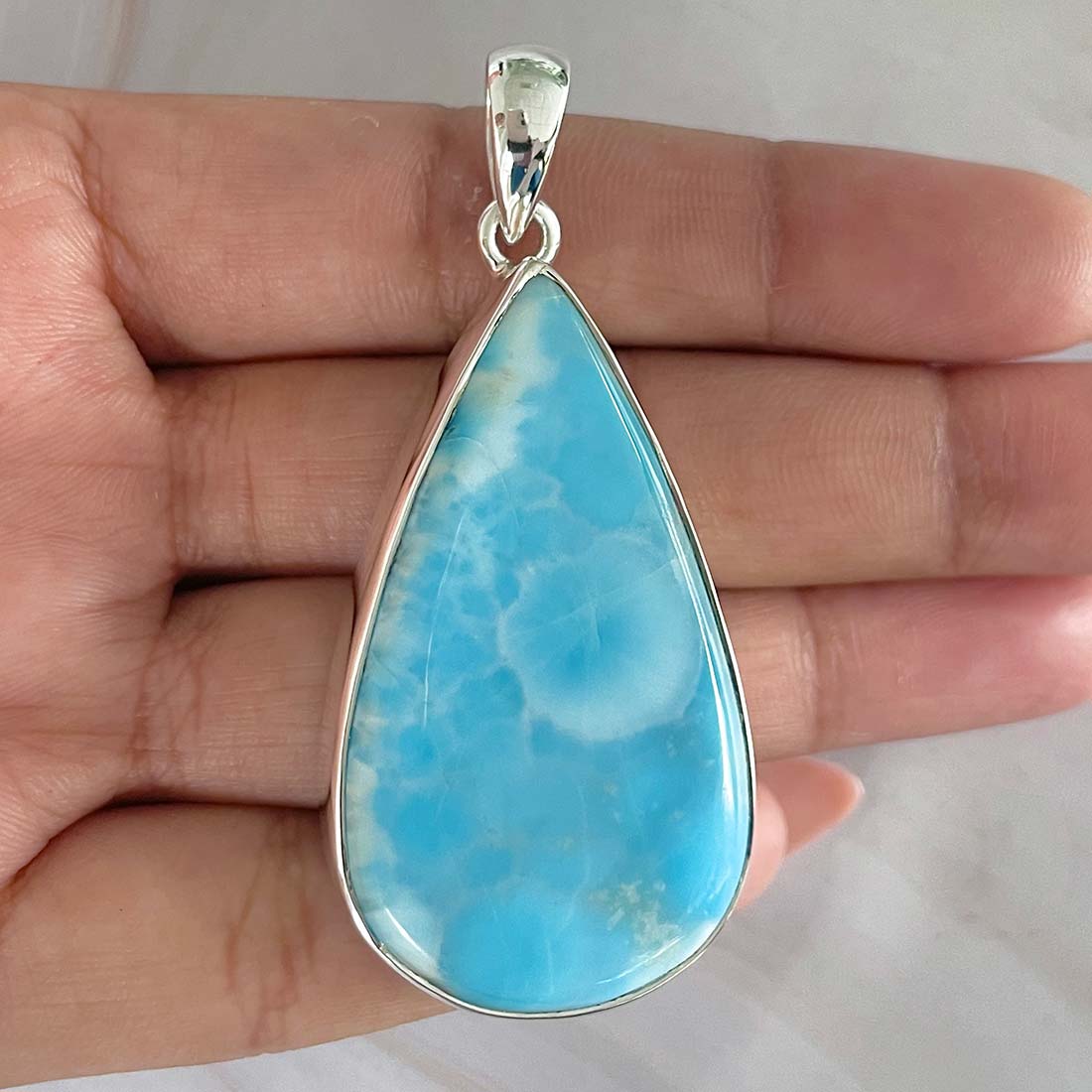 Larimar Pendant-(LAR-P-910.)