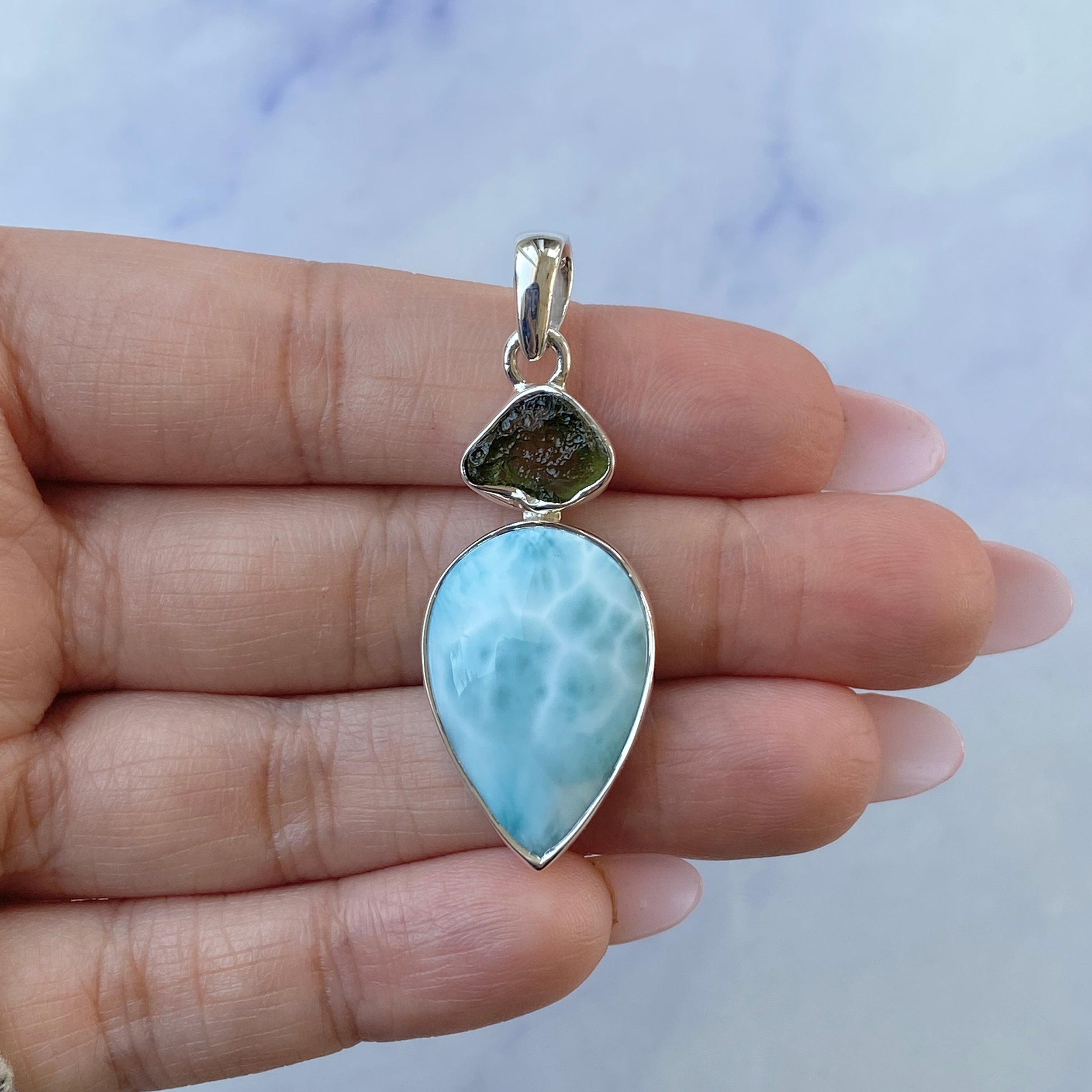 Larimar Pendant-(LAR-P-92.)