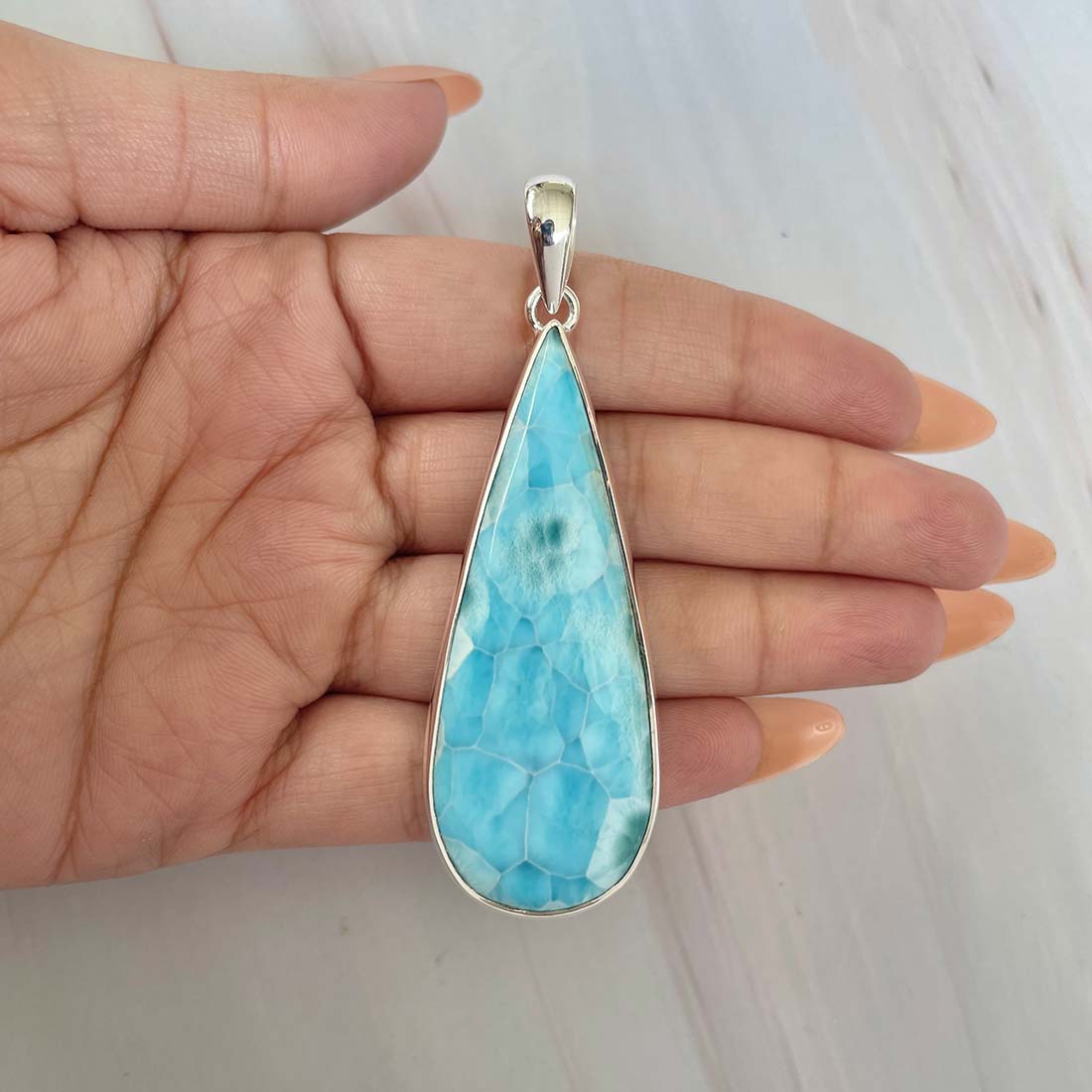Larimar Pendant-(LAR-P-923.)