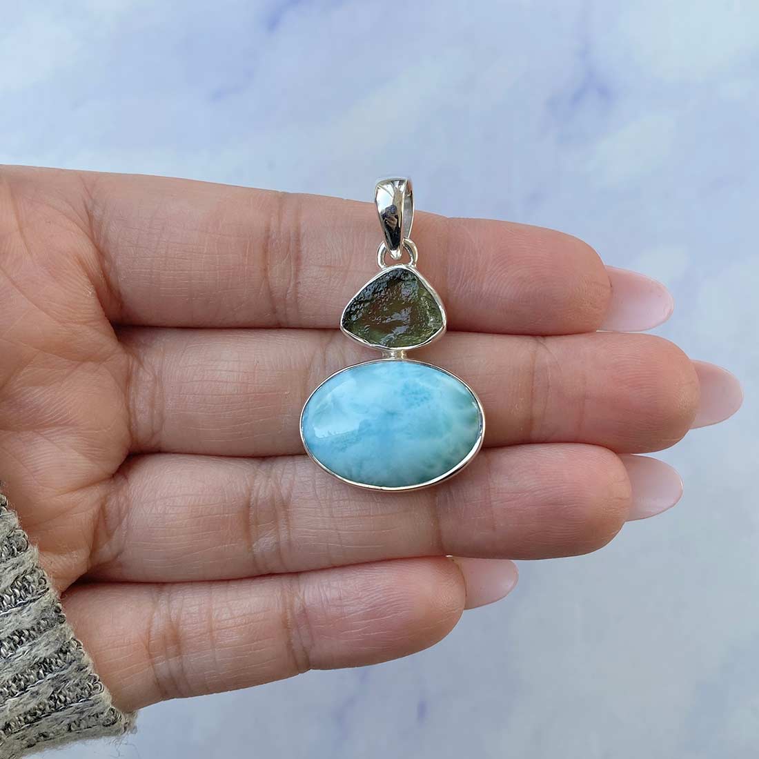 Larimar Pendant-(LAR-P-93.)