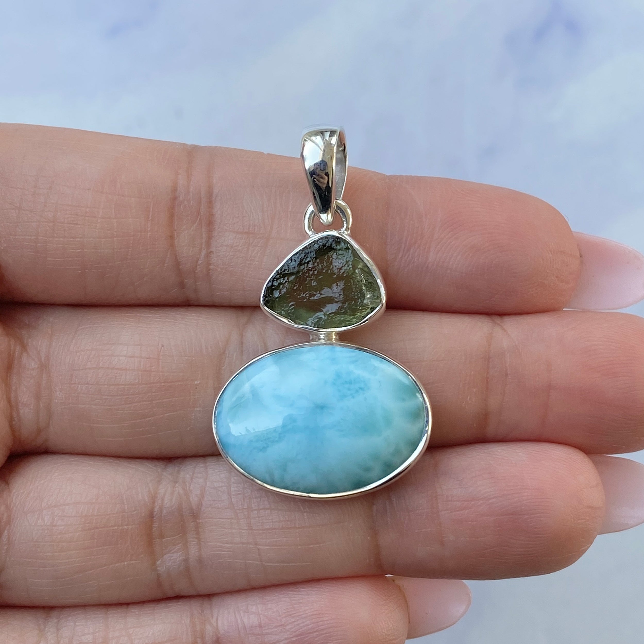 Larimar Pendant-(LAR-P-93.)